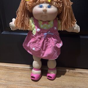 Cabbage Patch Doll in Pink Corduroy Dress